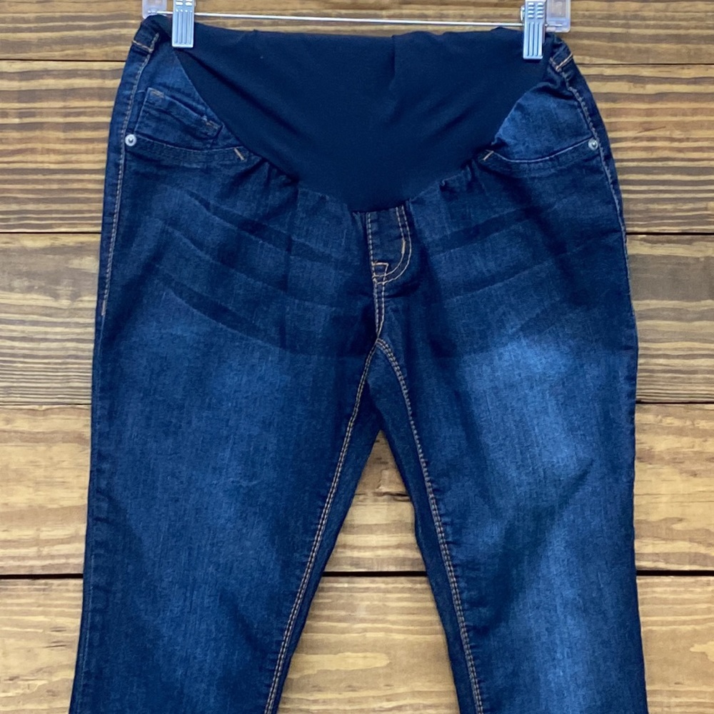 Fade to Blue Denim Maternity - Picture 2 of 9